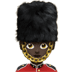 💂🏿‍♀️ woman guard: dark skin tone display on Apple